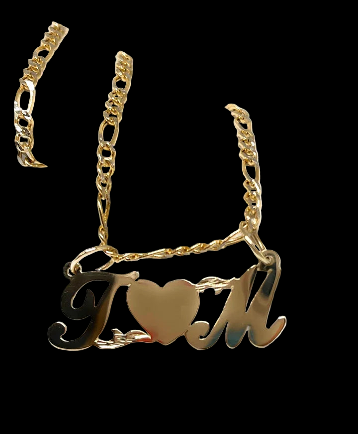 “Double Name Heart” Necklace