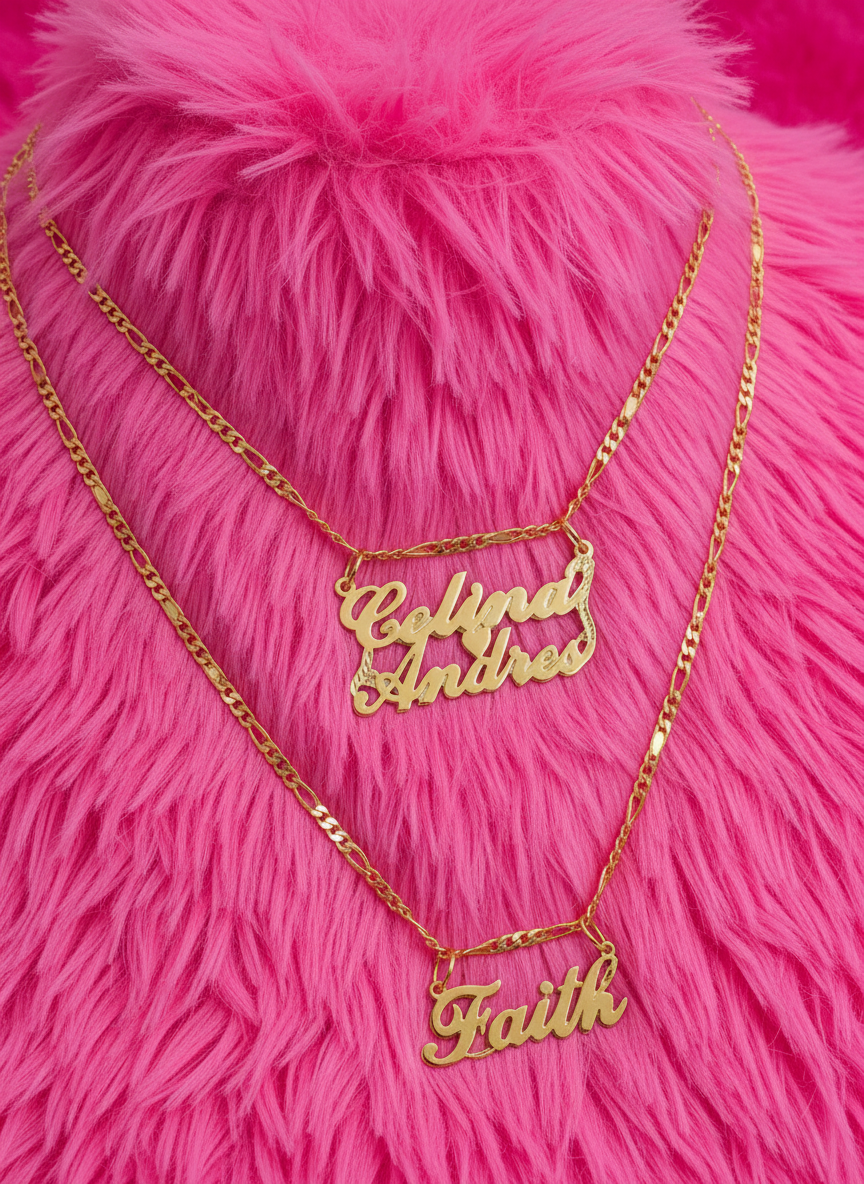 “Double Name Heart” Necklace