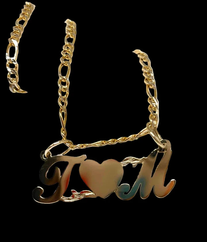 “Double Name Heart” Necklace