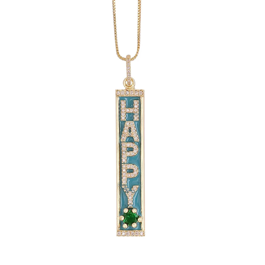 Pave Letter Necklace