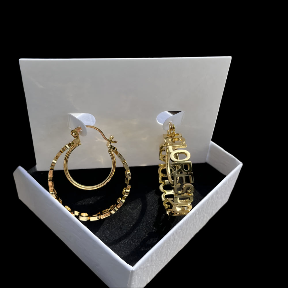 Huggie Round Earrings