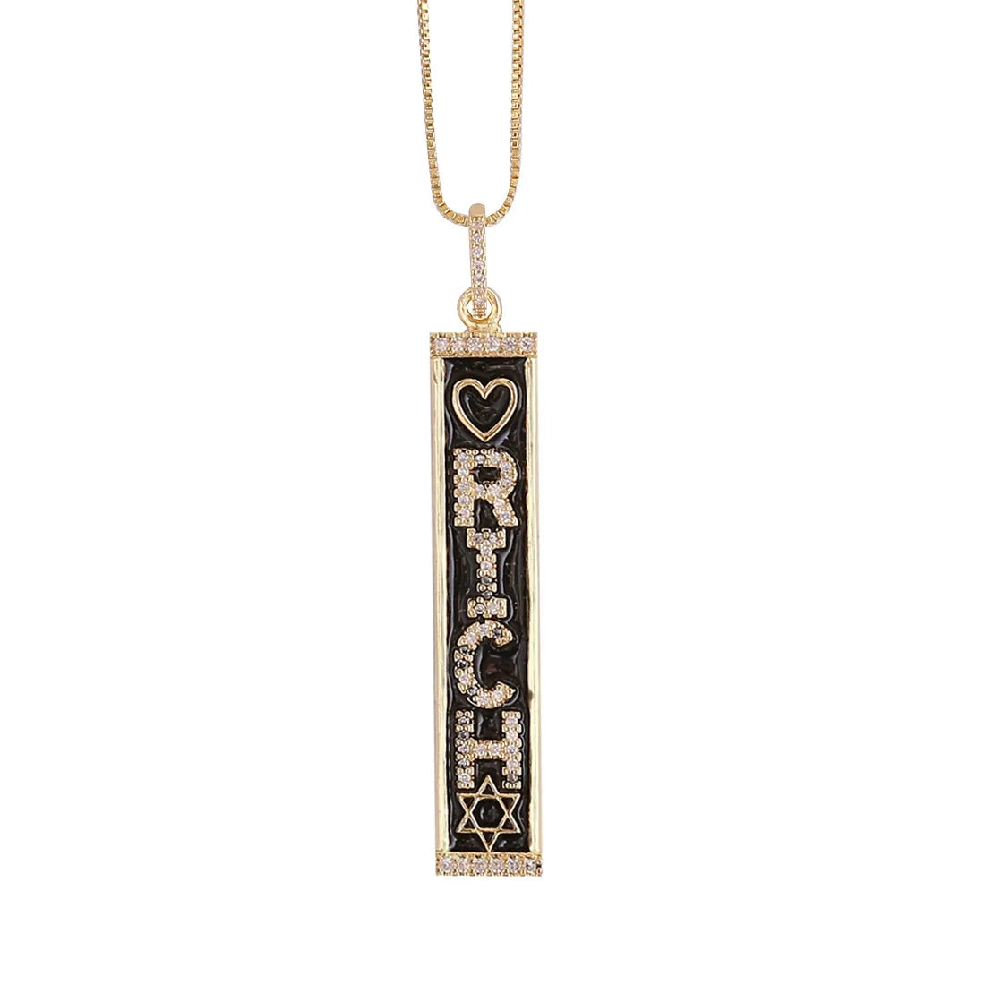 Pave Letter Necklace