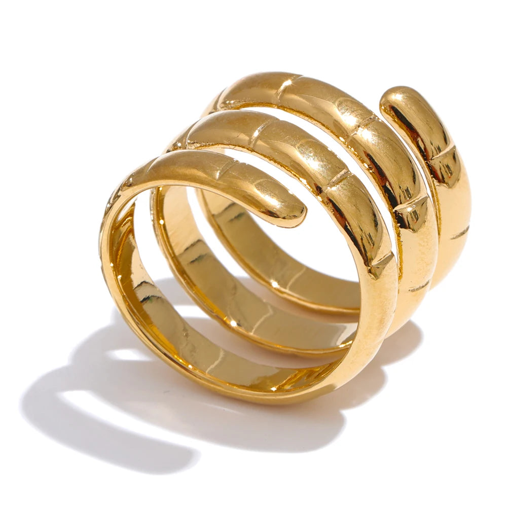 Layered Wrapped Finger Ring