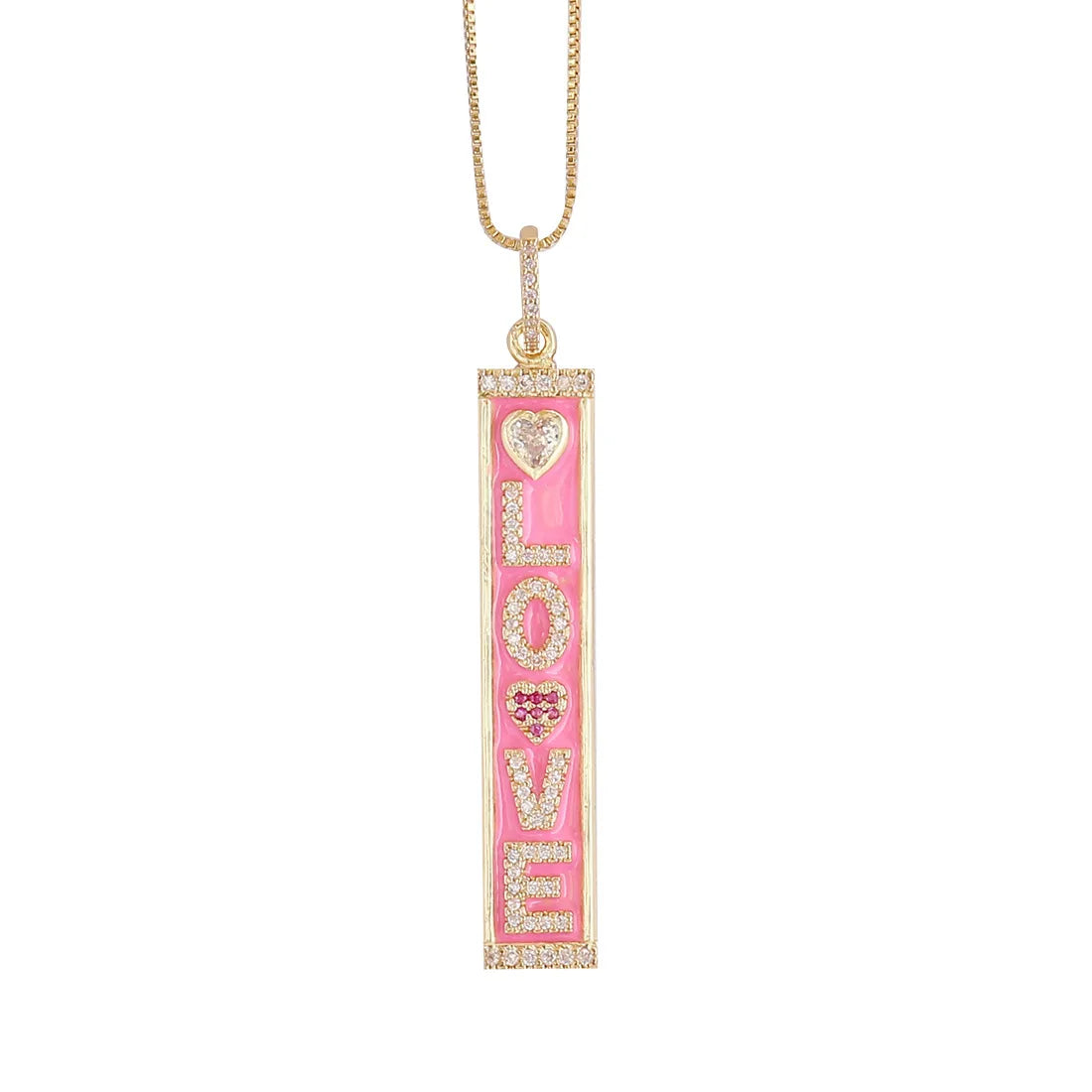 Pave Letter Necklace